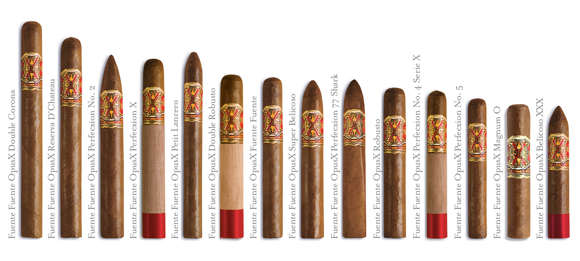 Arturo Fuente Opus X FFOX Vitolas