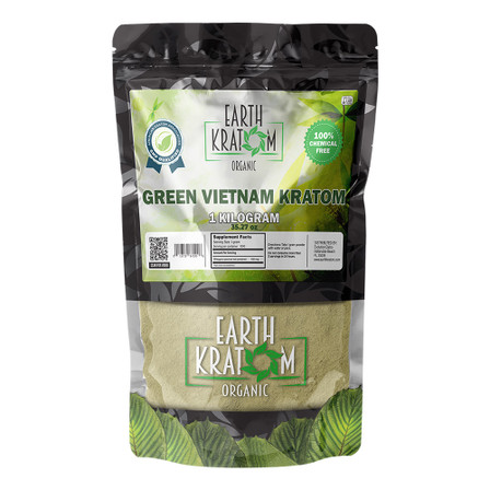 Earth Kratom Organic Premium Kratom Powder (1 Kilo)