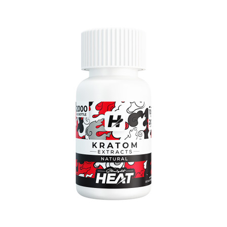 Straight Heat Kratom Extracts 10CT Tablets Jar (200MG)