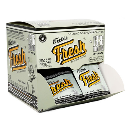 1836 Kratom Electric Fresh Kratom Infused MIT Mints To Go 6CT (90MG)