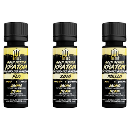 Modus Kratom Gold Series Extract Shots  (280MG)