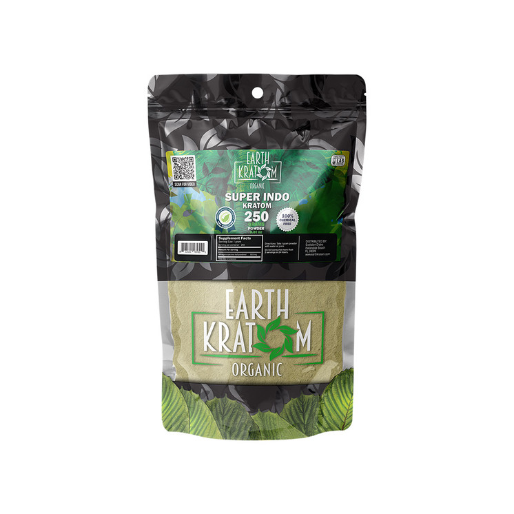 Earth Kratom Organic Premium Kratom Powder (250G)