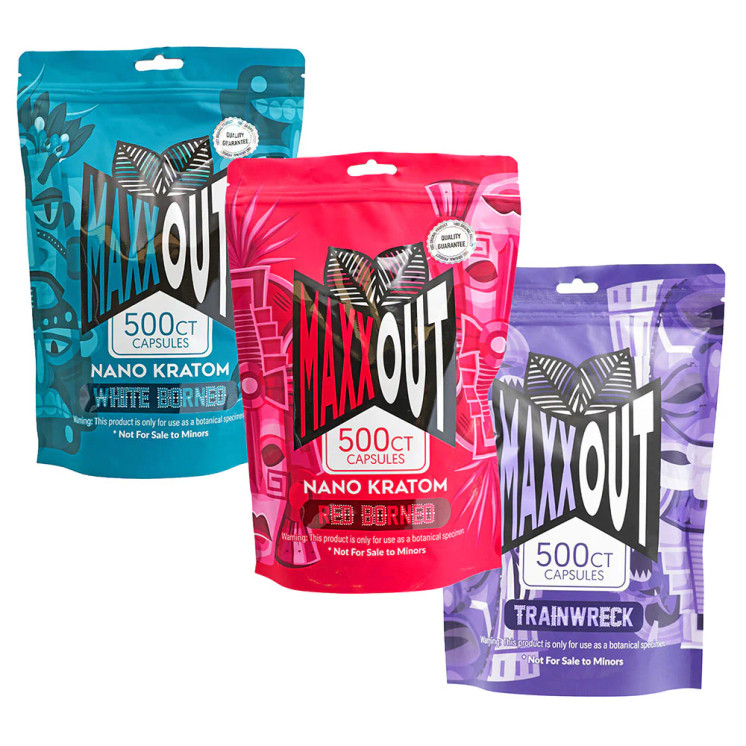 MaxxOut Premium Nano Kratom Capsules (500CT)