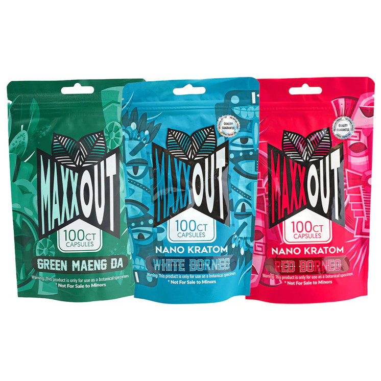 MaxxOut Premium Nano Kratom Capsules (100CT)