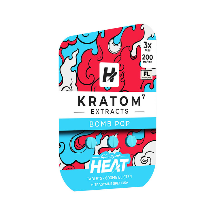 Straight Heat Kratom Extracts 3CT Tablets (200MG)