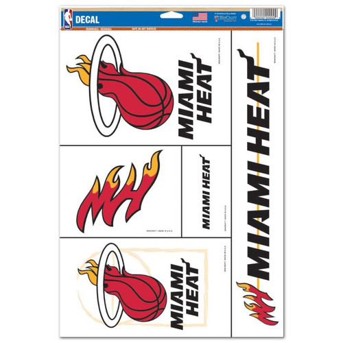 NBA Miami Heat Multi Use -  4 Decals
