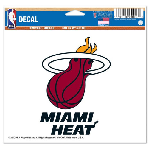 NBA Miami Heat Multi Use Decal 6x6