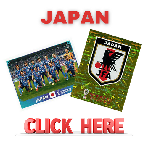 Panini FIFA World Cup Qatar 2022 -Japan missing stickers