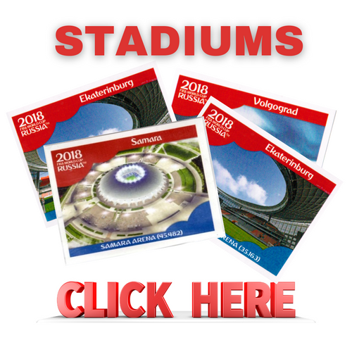 Panini FIFA World Cup Russia  2018 - Stadiums missing stickers (8-19)