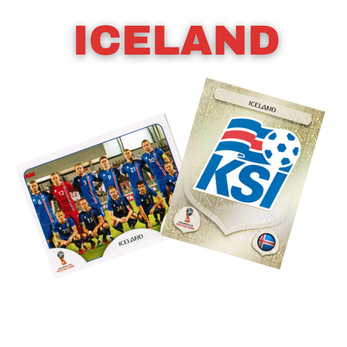 Panini FIFA World Cup Russia 2018 - Iceland missing stickers (292-311)