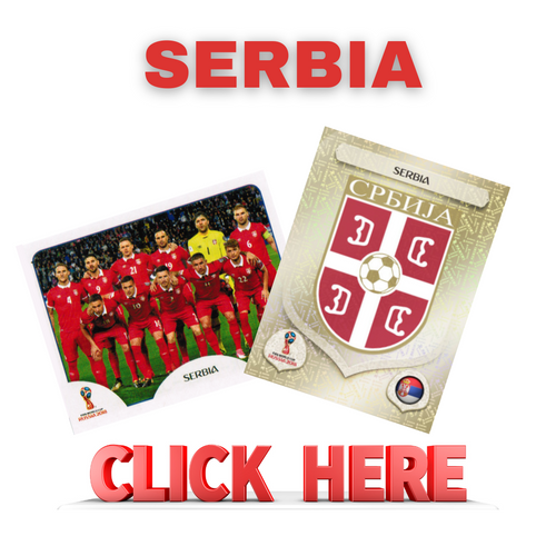 Panini FIFA World Cup Russia 2018 - Serbia missing stickers (412-431)