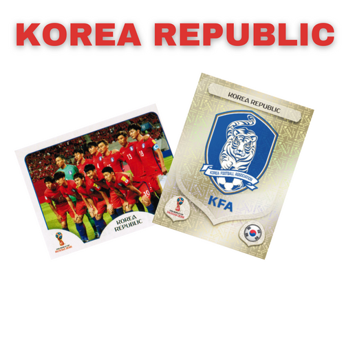 Panini FIFA World Cup Russia 2018 - Korea Republic missing stickers (492-511)