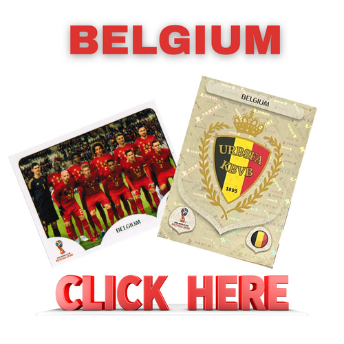 Panini FIFA World Cup Russia 2018 - Belgium missing stickers (512-531)