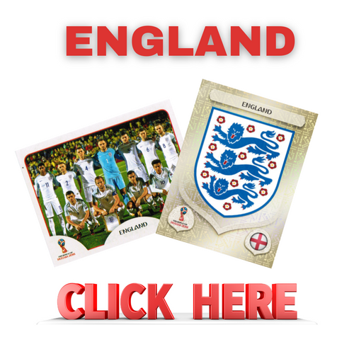 Panini FIFA World Cup Russia 2018 - England missing stickers (572-591)