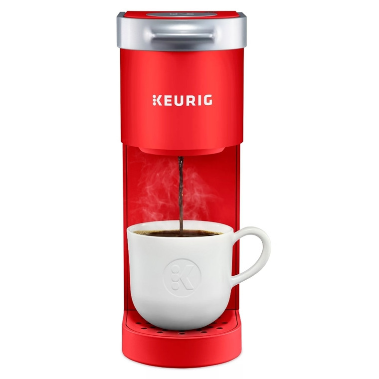 Keurig - K-Mini Single Serve K-Cup Pod Coffee Maker - Poppy Red