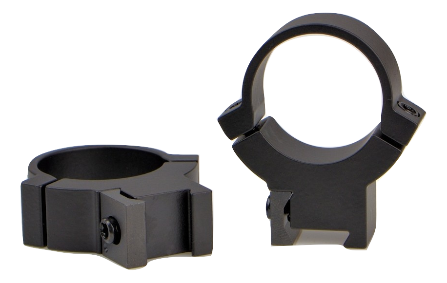 WARNE 1" Rimfire Rings High Height Matte Black - For either a 3/8″” or 11mm Dovetail. Not for Weaver or Picatinny Rails
