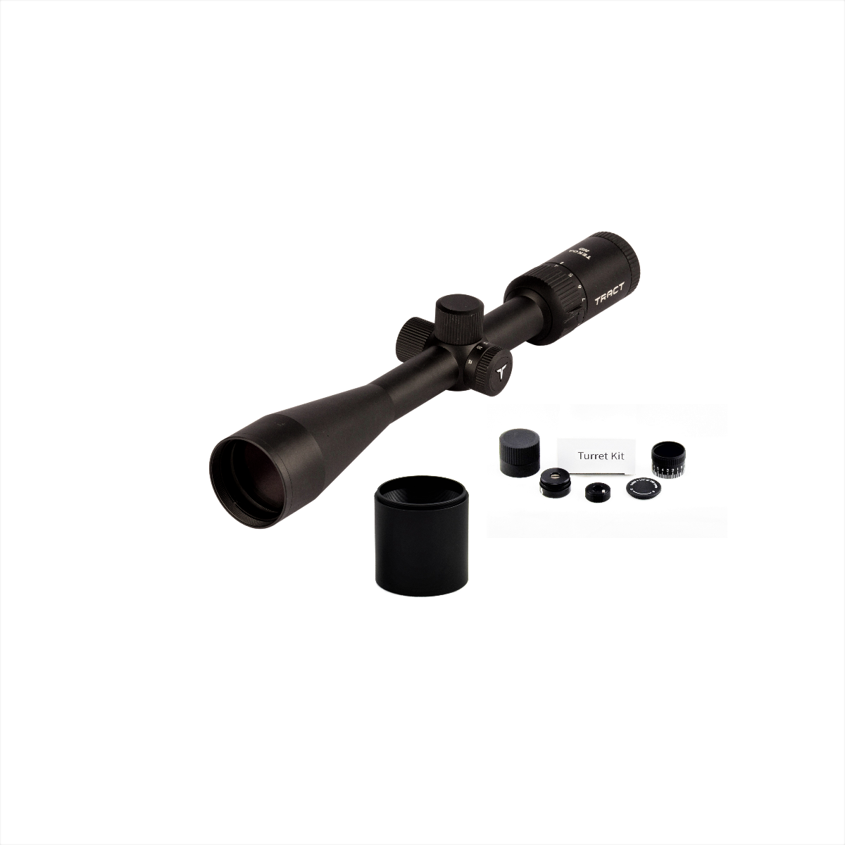 TEKOA HD 4-16x44 T-Plex with Long Range Kit - Includes High Profile Turret Kit and Sunshade