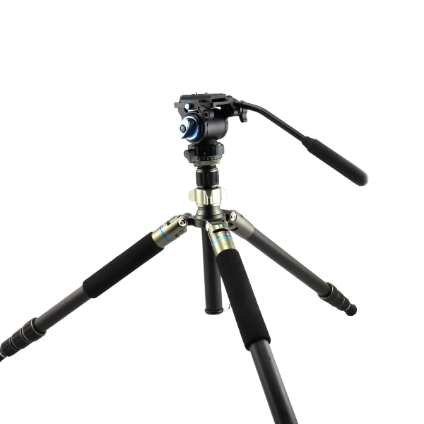 Carbon fiber binocular tripod with pan head
