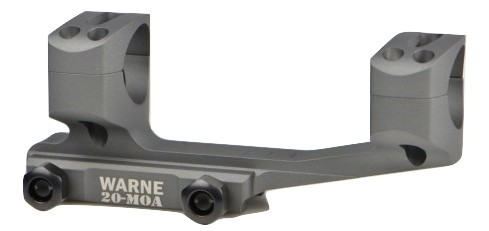 Warne LR-SKEL 30mm MSR precision mount, 20 MOA Sniper Grey