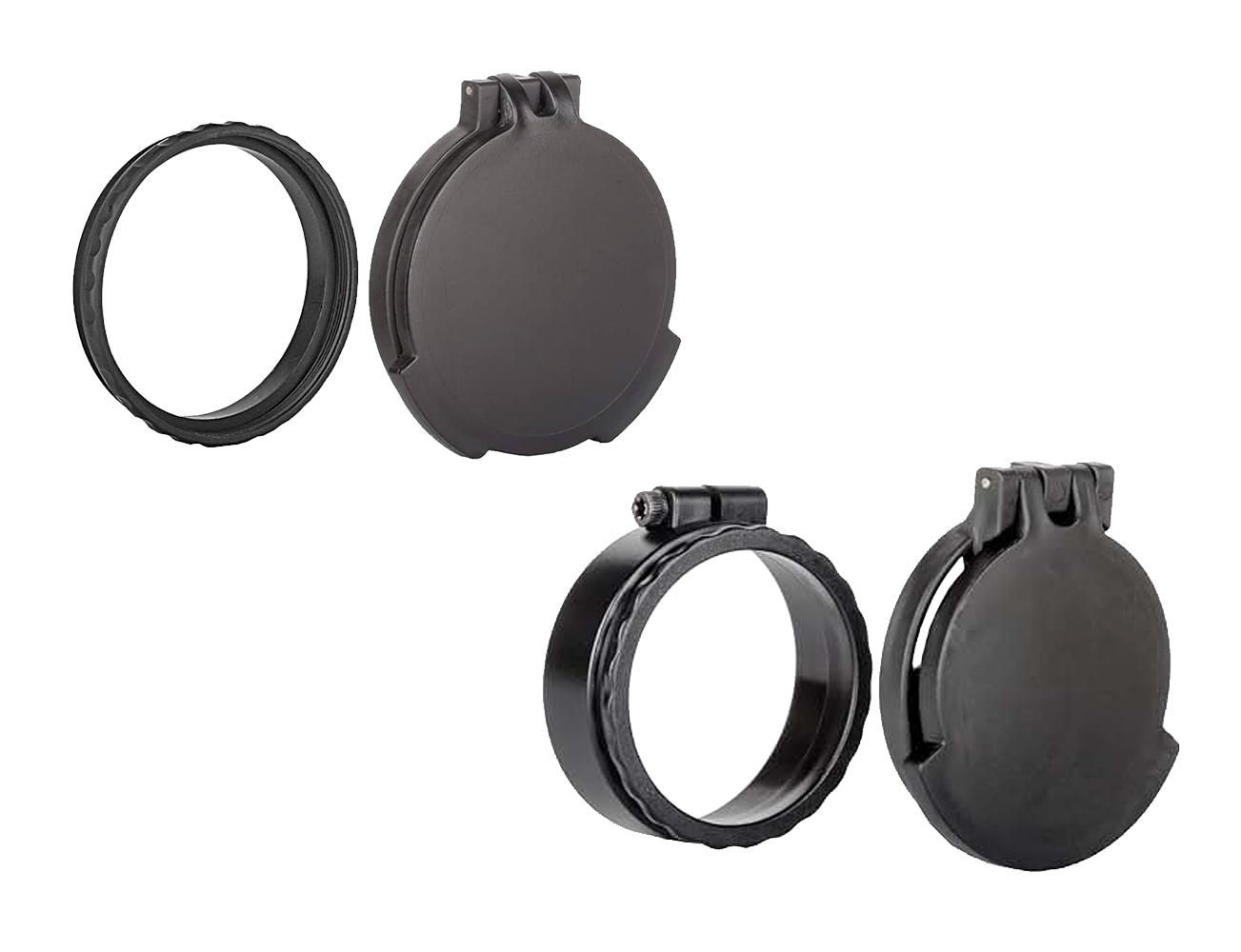 Tenebraex Tactical Tough Flip Open Scope cover kit for TORIC 56mm Rifle Scopes