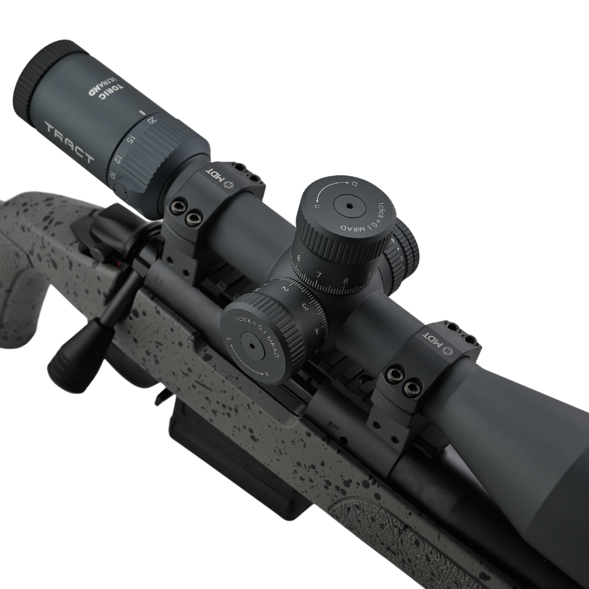 MDT Premier 30mm medium scope rings, Sniper Grey