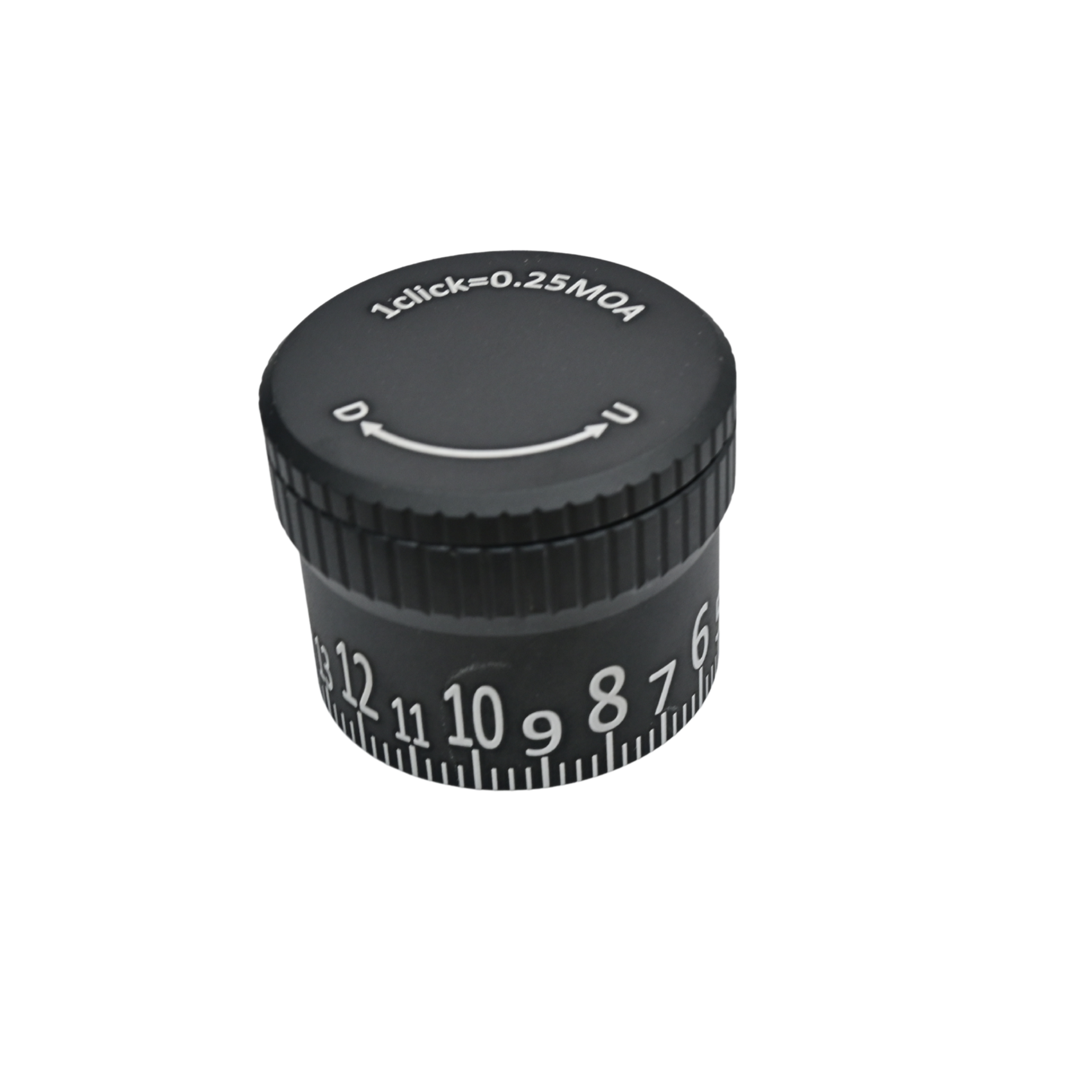 Non-locking 30mm MOA toolless zero reset turret