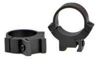 Warne 1 inch rimfire rings, medium height matte black - detail 1
