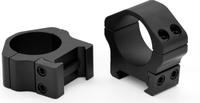 Warne 1 inch steel rings, low height black matte