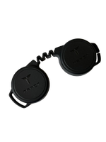 One-piece binocular eyepiece rainguard