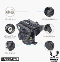 Muley-Maniacs Canati Pro Carbon XL carbon fiber tripod - detail 7