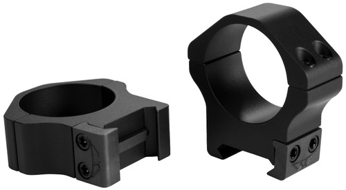 Warne 1 inch steel rings, medium height black matte