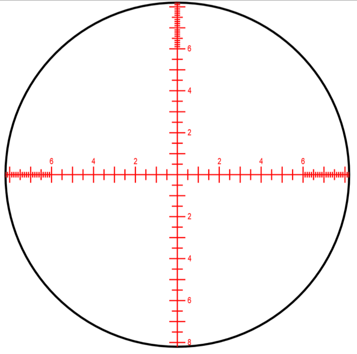 Illuminated FFP MRAD Hunting Reticle