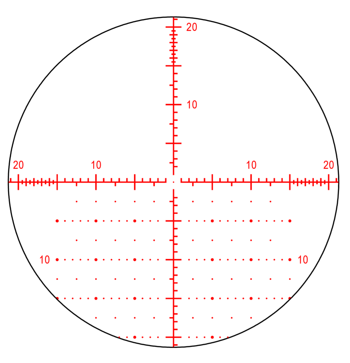 Glass Etched MOA ELR Extreme Long Range Reticle
