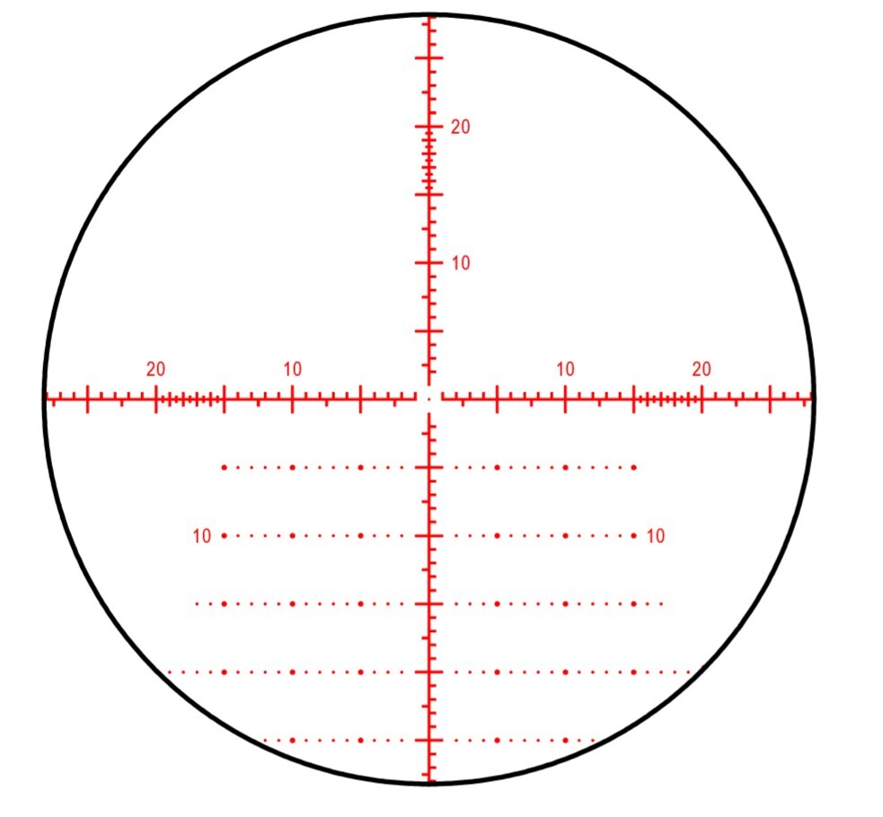 Glass Etched MOA PRS Reticle