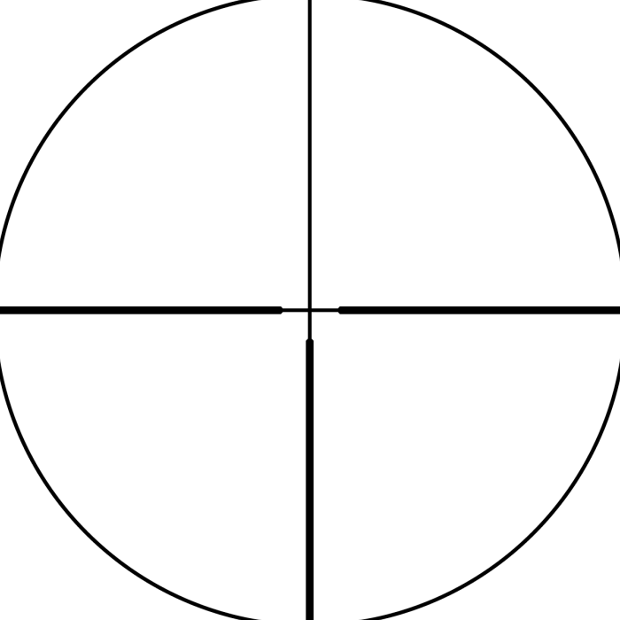 Glass-etched T-Plex Reticle