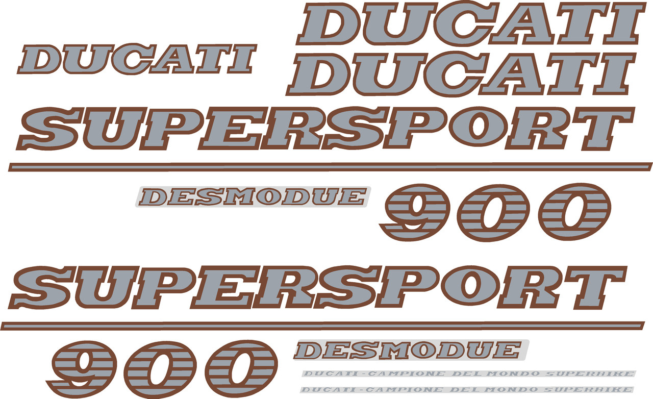 Ducati 900SS Decal Sticker set - Collideascope