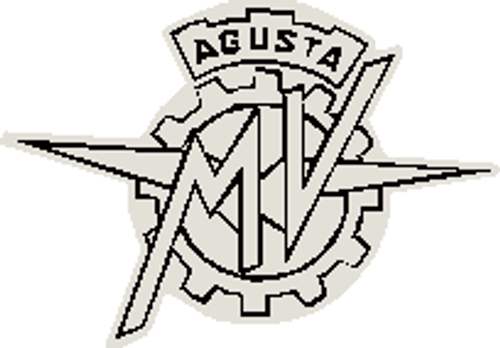 MV Agusta Tank Decal Outline in Black 95mm