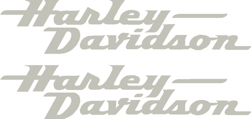 HARLEY DAVIDSON FXD TANK BRUSHED CHROME DECAL STICKERS
