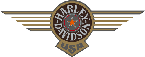 Harley davidson early fat boy tank decal sticker 14390-93