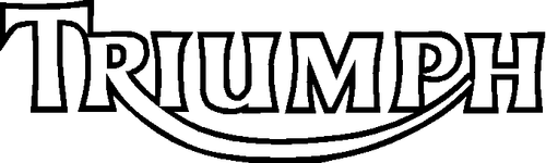 TRIUMPH SPEED TRIPLE TANK DECAL STICKER EARLY 230MM