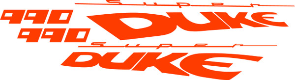 KTM Super Duke 990 Decals Stickers