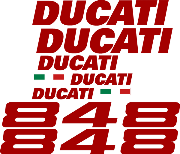 DUCATI 848 DECAL STICKER KIT