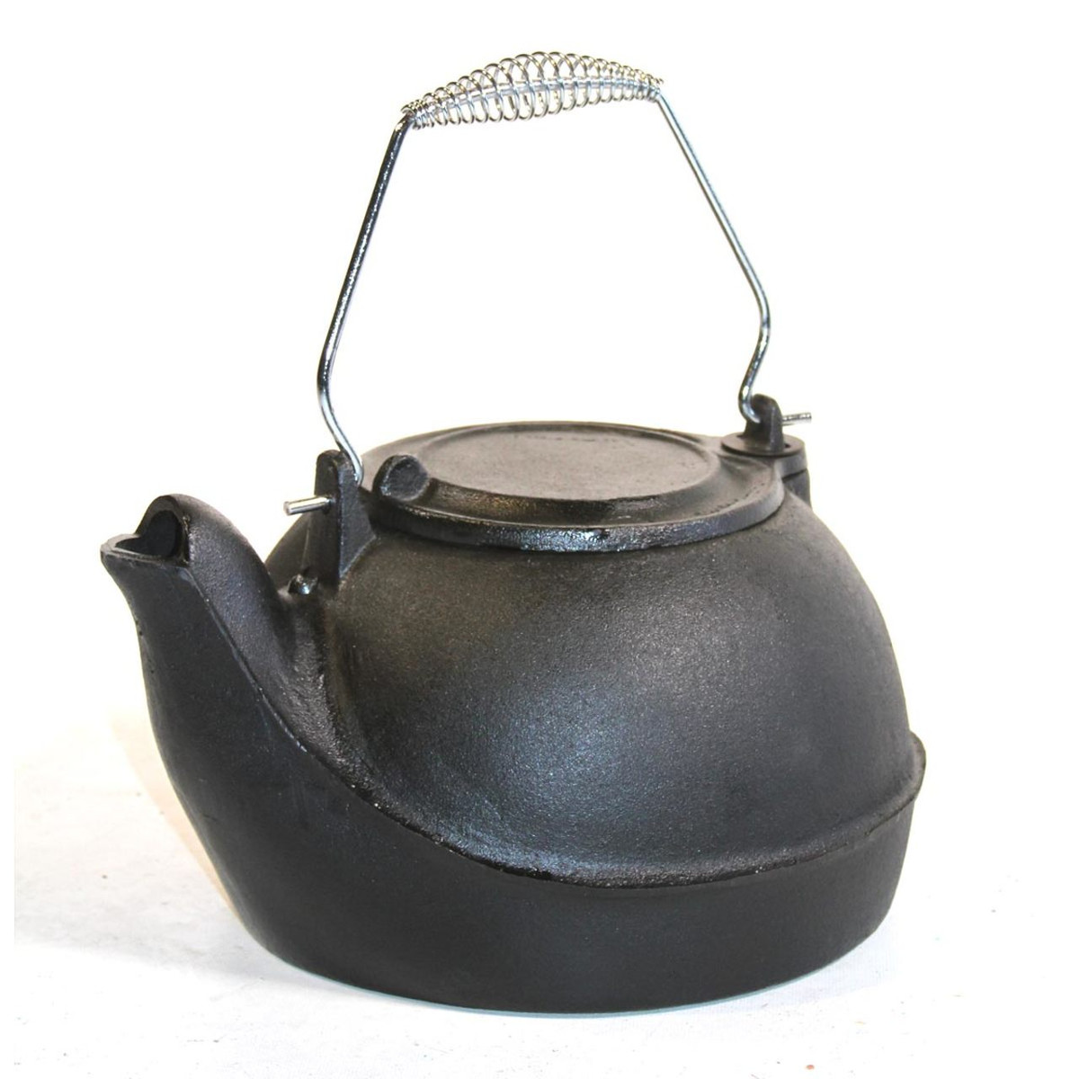 Black Vintage Wood Stove Cast Iron Kettle Humidifier Pot Steamer Fireplace  2.5QT