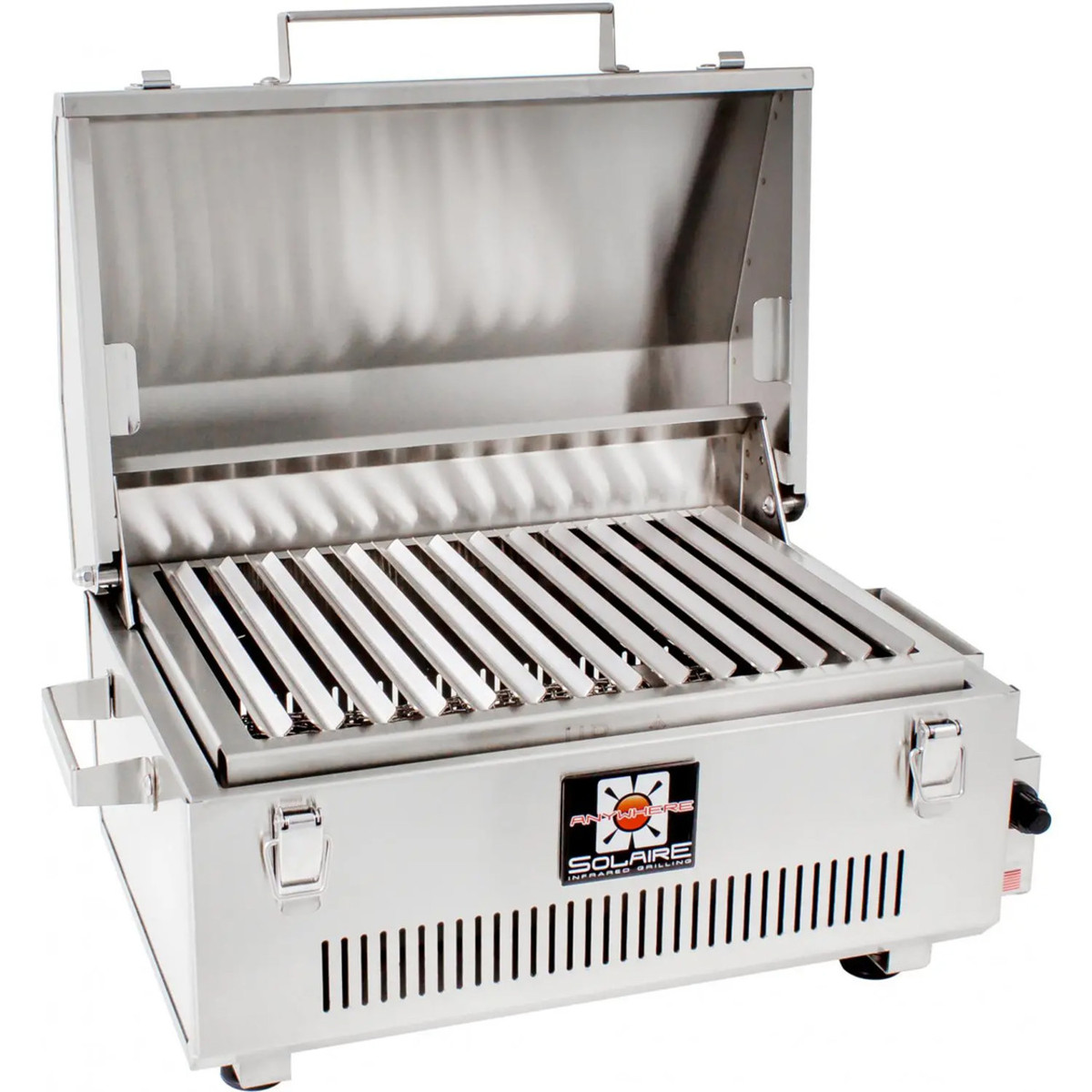 INSTA-SEAR Outdoor Portable Infrared Propane GAS Grill, Tabletop Cooking Steak Grill 15 in. Stainless Steel with Cooking Grid