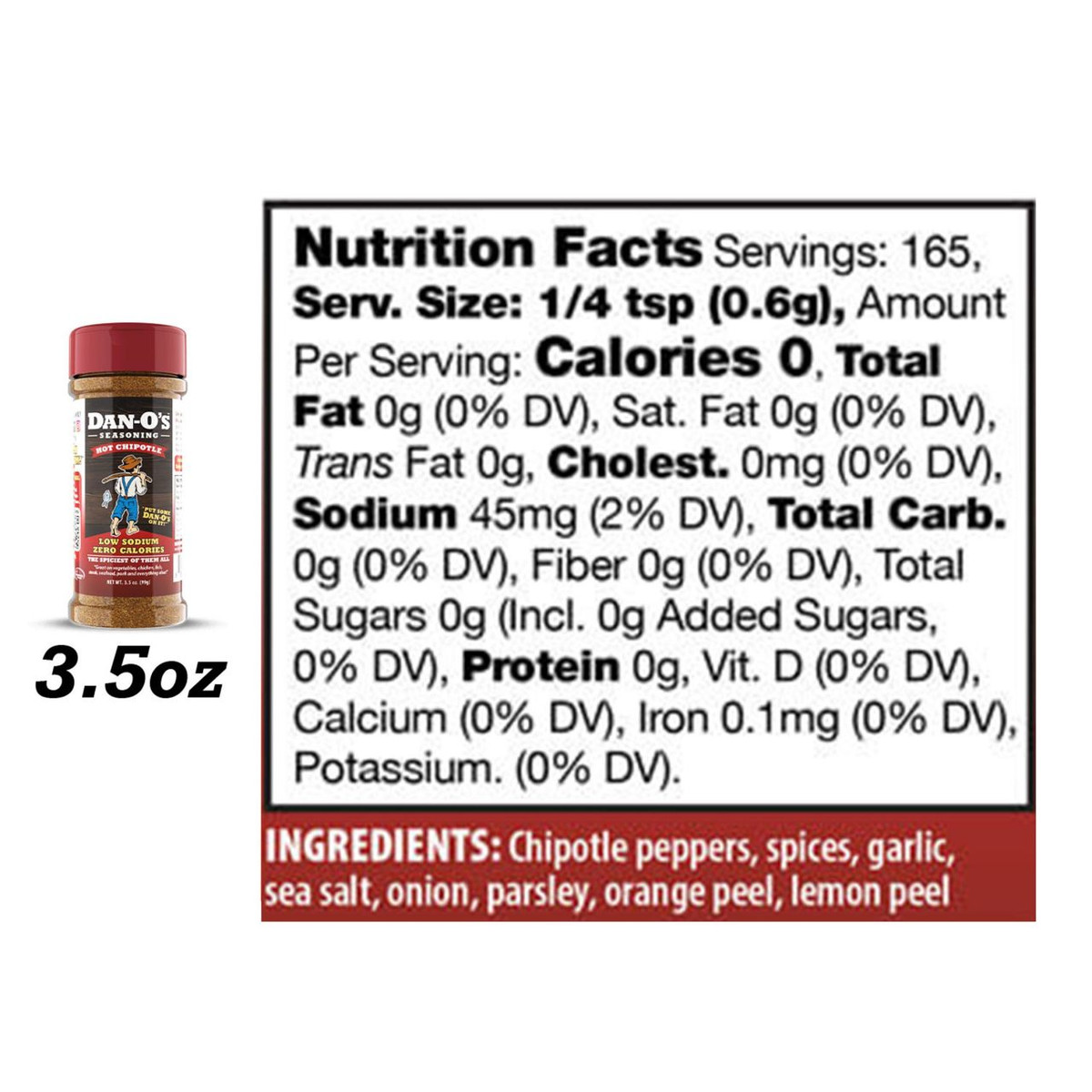 Dan-O's Original Seasoning - All-Natural, 20oz 