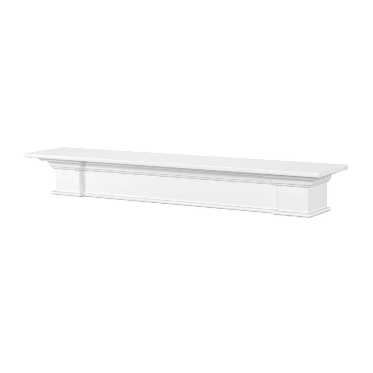 48 / 60 / 72 The Shepard Mantel Shelf - White Finish