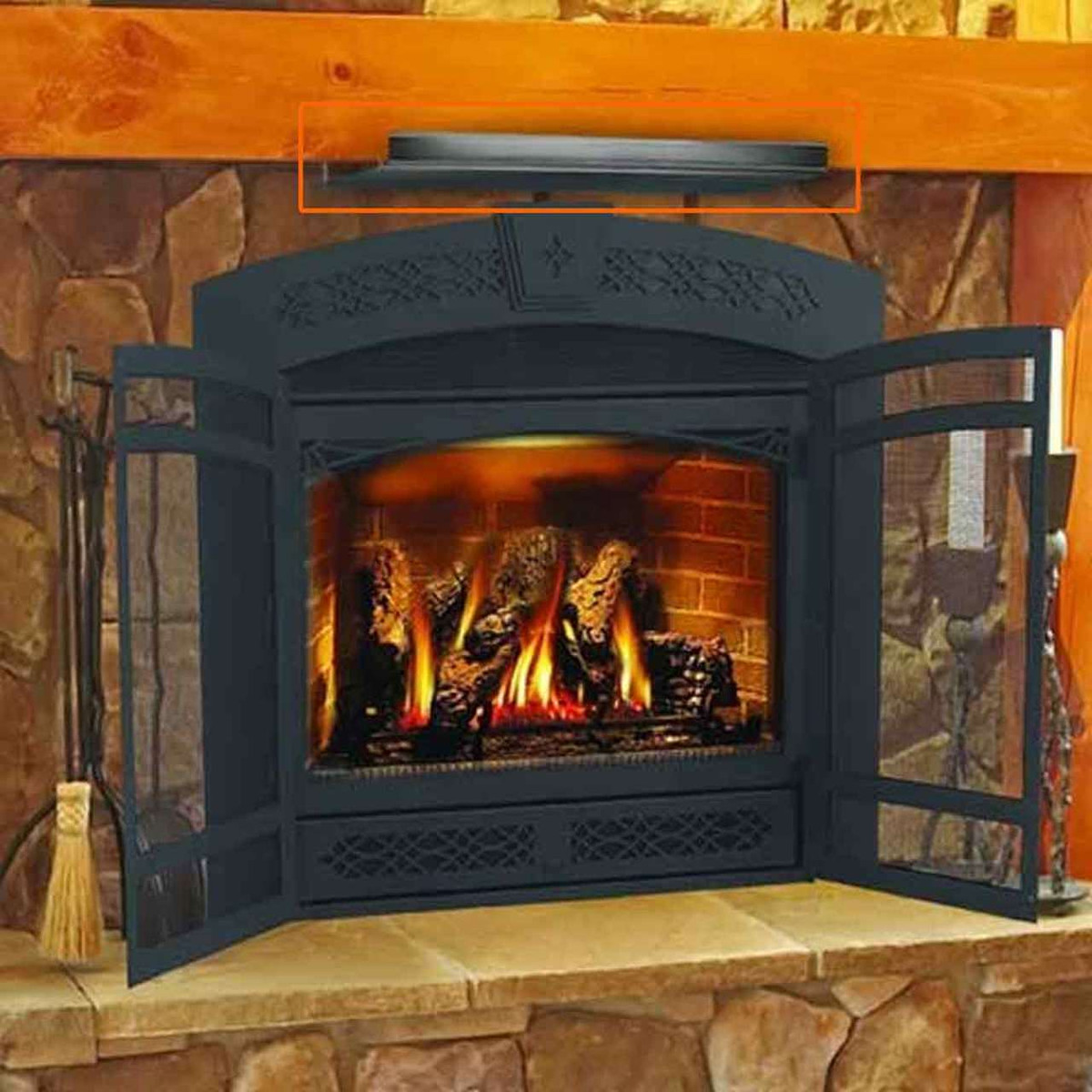 fireplace wall shield