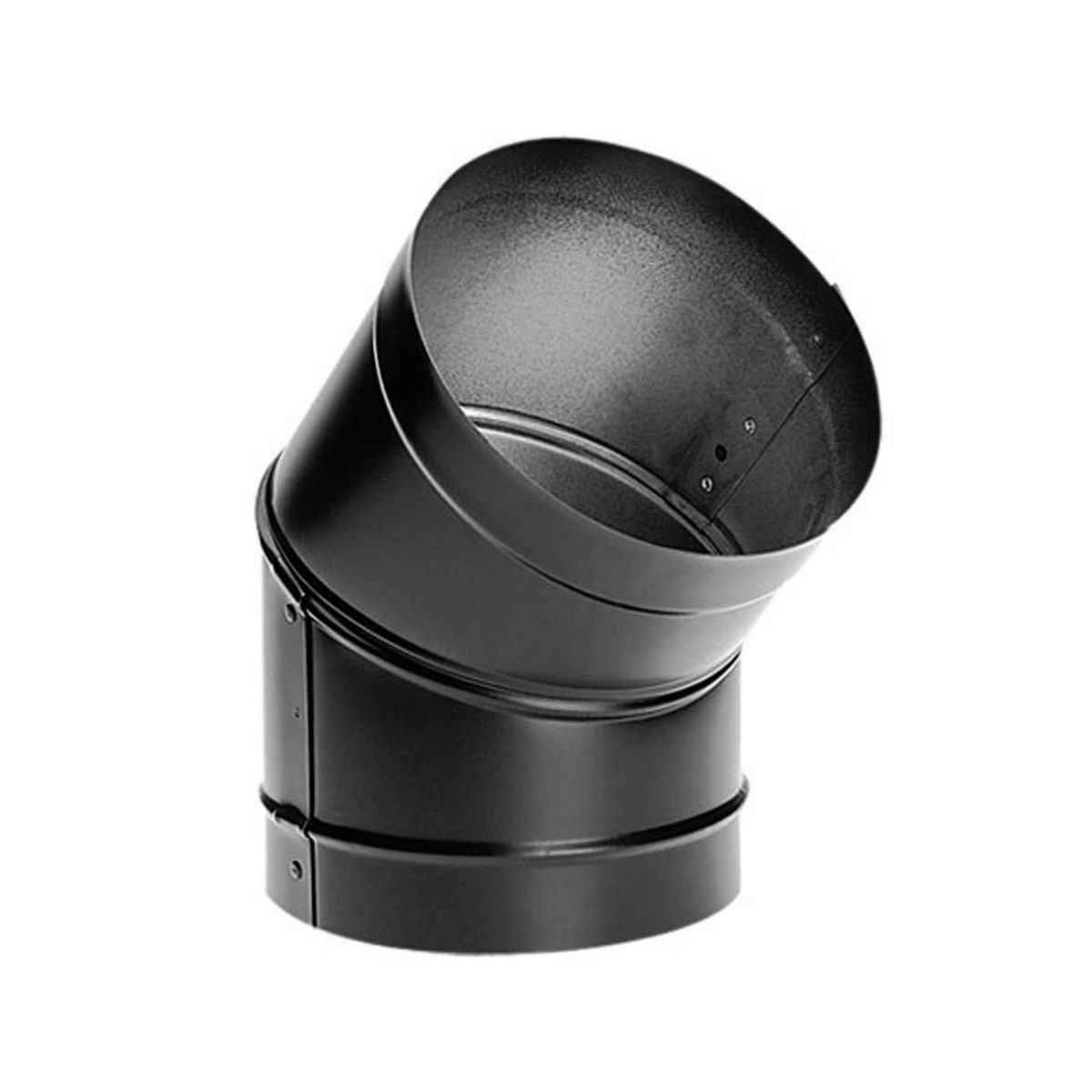 Master Flow 6 in. x 6 in. Black Stove Pipe Elbow BA90E6 - The Home