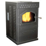 Magnum Baby Countryside Agri-Fuel Pedestal Pellet Stove  with Black Door