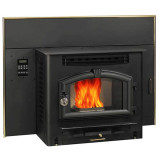 Fireplace Insert has 60 lb Hopper capacity and a 1,000-2,000 sq. ft. heating area